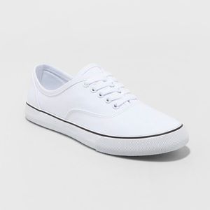NEW White Casual Sneakers from Target! Size 8!